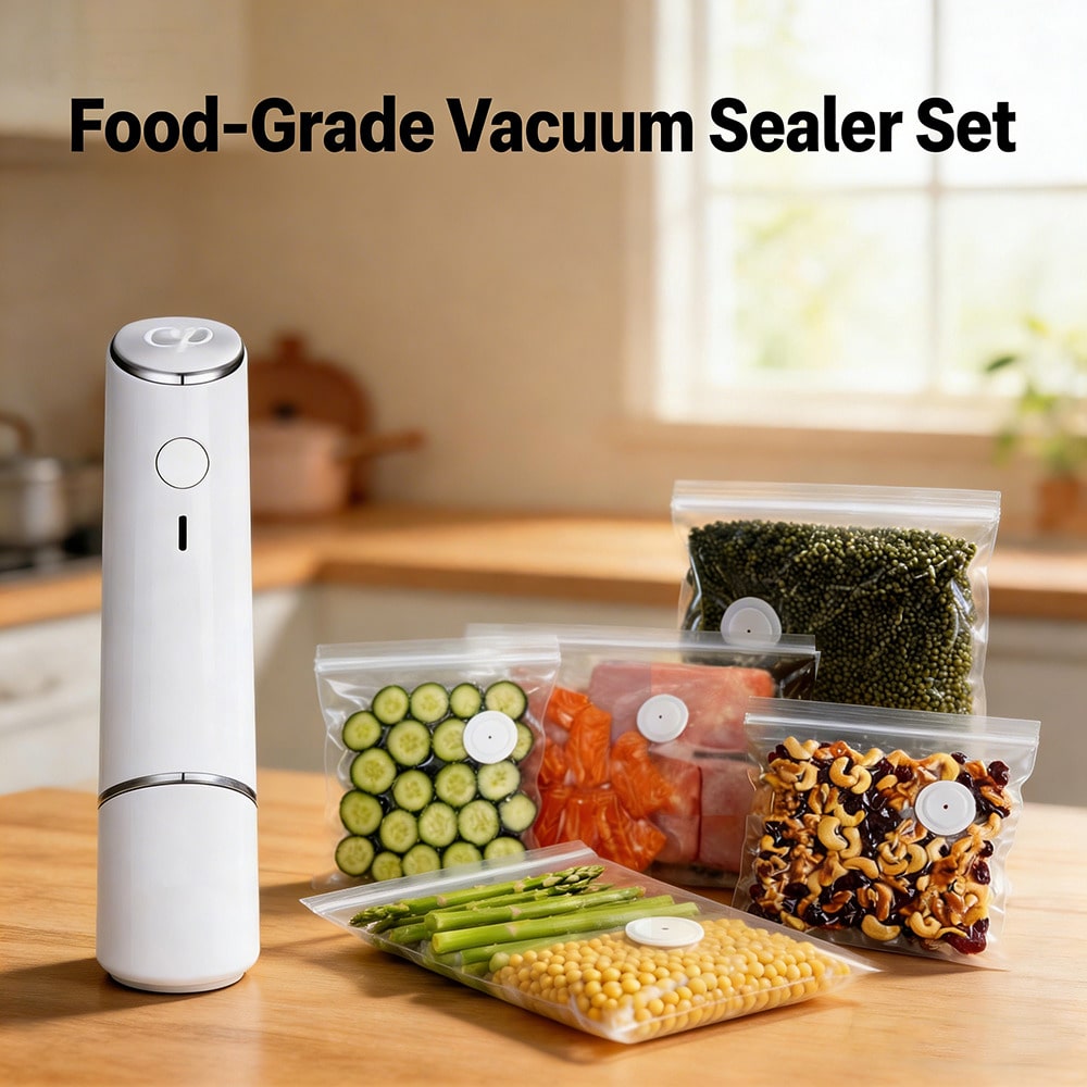 Meal Prep Vacuum Seal - 30개 재사용 가능한 진공 백+1개의 소형