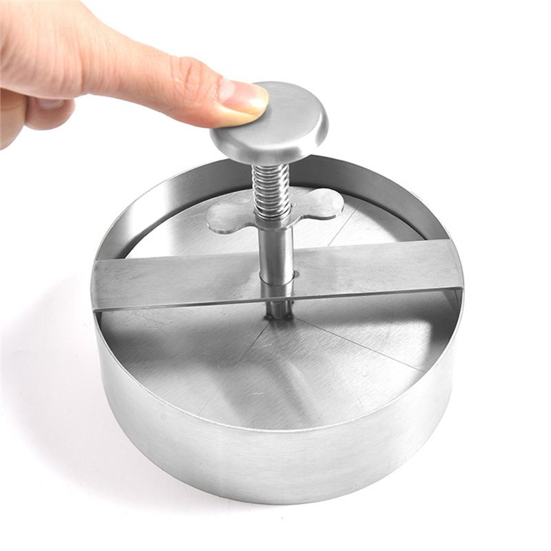Rice Ball Mold - 스테인리스 스틸 논스틱 원형 수동 햄버거