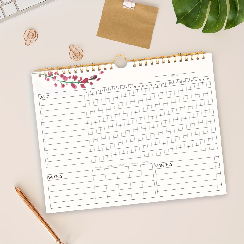 Meal Prep Planner - 1pc 습관 추적기 달력 할 일