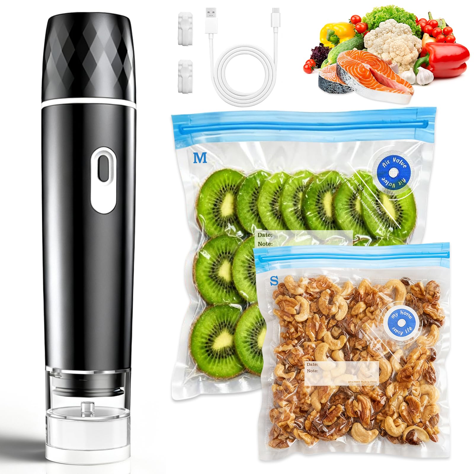 Meal Prep Co - 식품 진공 포장기, 60KPA 강력 흡입