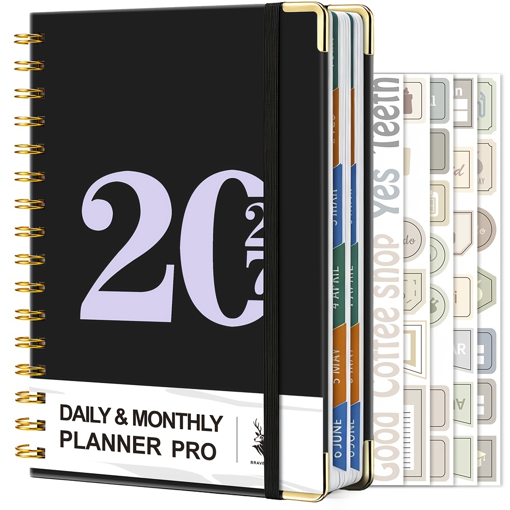 Meal Prep Planner - 2027년 링 바인더 데일리 플래너 400페이지
