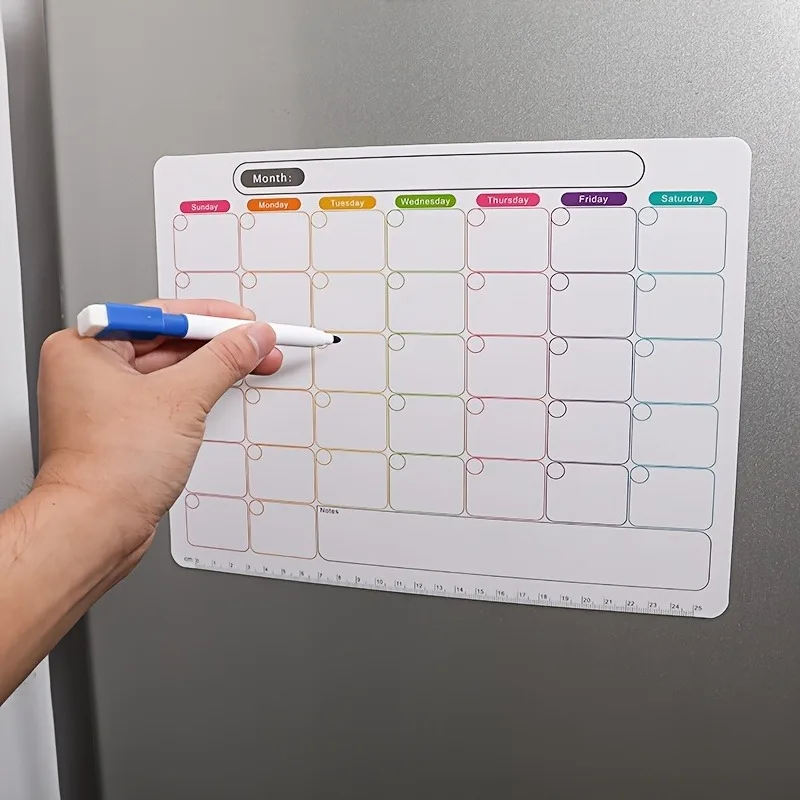 Meal Prep Planner - 냉장고 자석, 월간 및 주간 플래너,