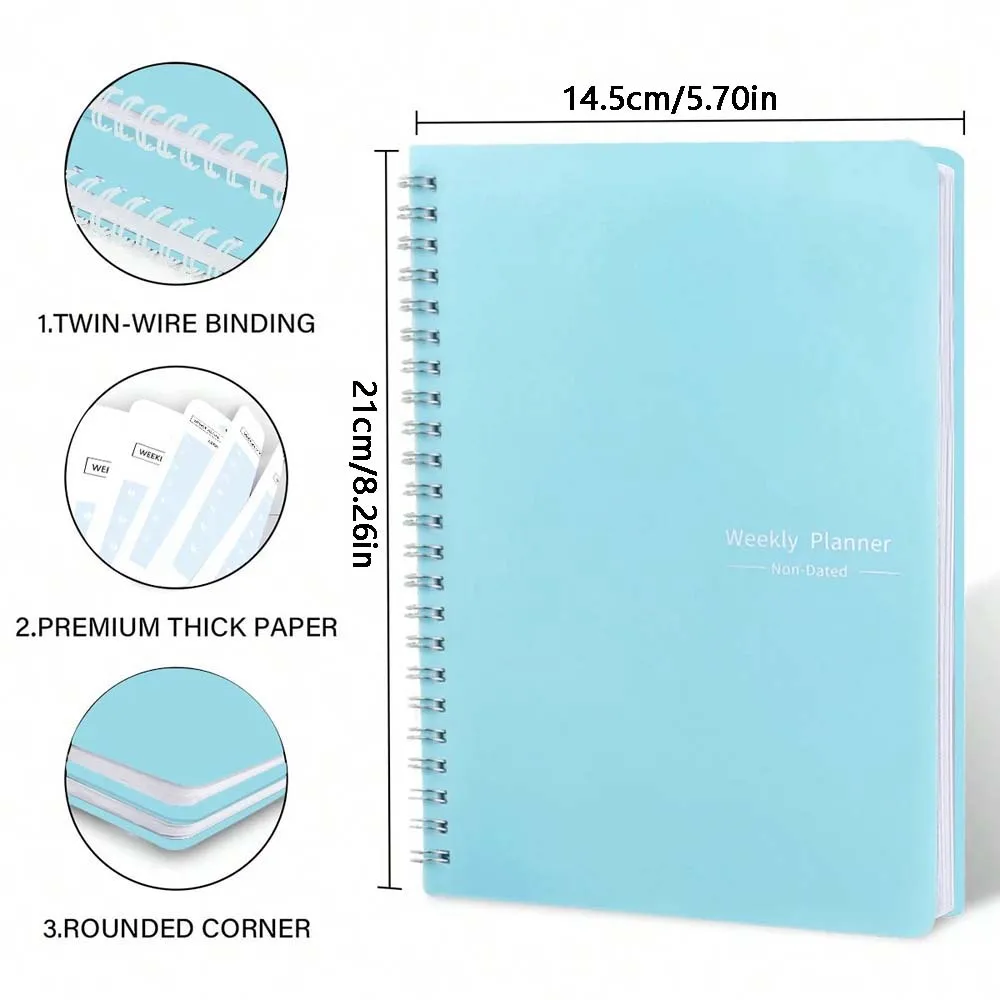 A5 위클리 플래너 코일 데일리 플래너 심플하고 스타일 - Meal Prep Planner 리뷰 및 가격