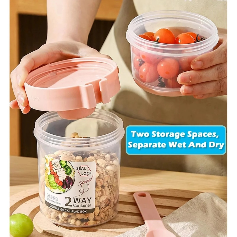 휴대용 샐러드 컵 아침 식사 컵 음식 분리 요거트 시리 - Meal Prep Oatmeal Jars 리뷰 및 가격