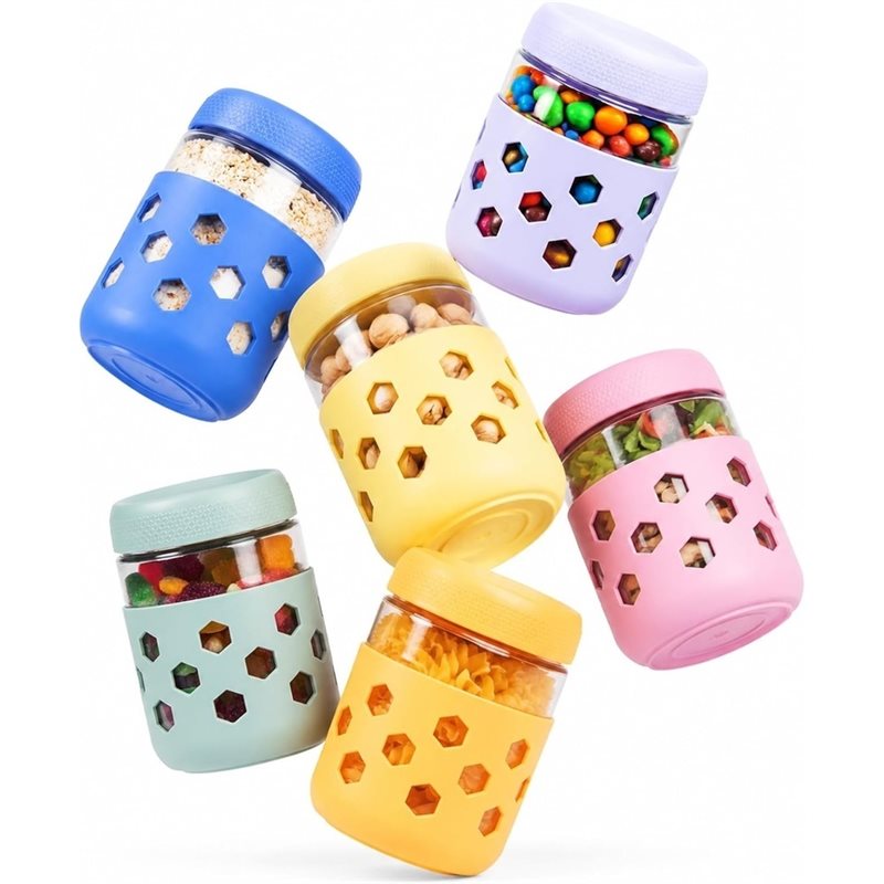 LLCS-밀폐형 뚜껑이 있는 유리병, 1세트 오버나이트 - Meal Prep Oatmeal Jars 리뷰 및 가격