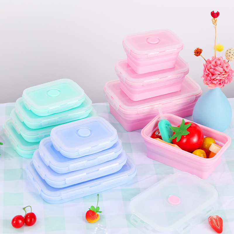 뚜껑과 통풍구가 있는 4PS 접이식 식품 보관 용기,  - Meal Prep Kit 리뷰 및 가격