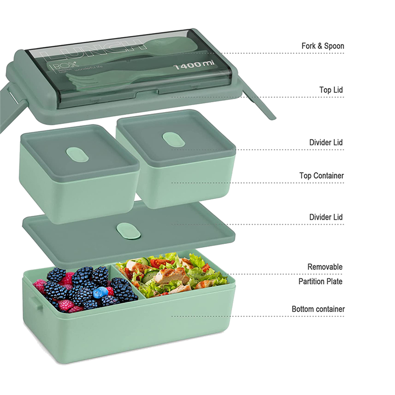 SYW-벤토 박스 키트, 47.35온스 벤토 박스 성인 - Meal Prep Kit 리뷰 및 가격