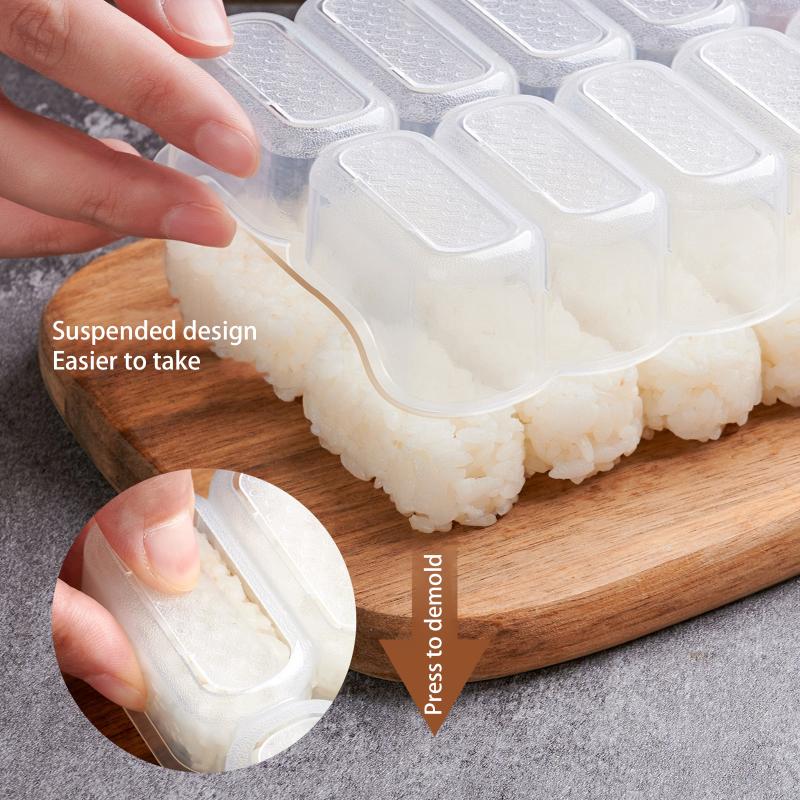 그리드형 주먹밥 틀, 밥주걱 포함, 논스틱 압력 보관함 - Rice Ball Mold 리뷰 및 가격