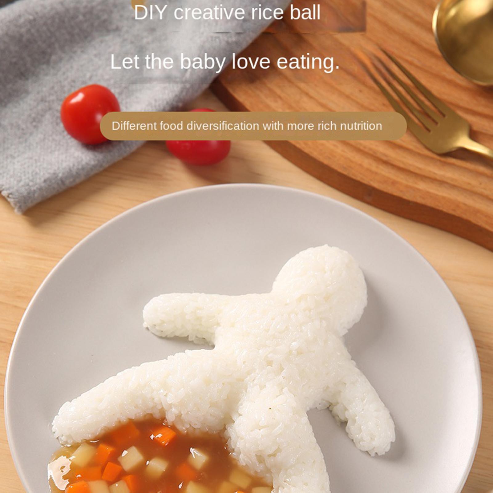 귀여운 미니 밥볼 메이커 몰드 사람 모양 논스틱 PP  - Rice Ball Mold 리뷰 및 가격