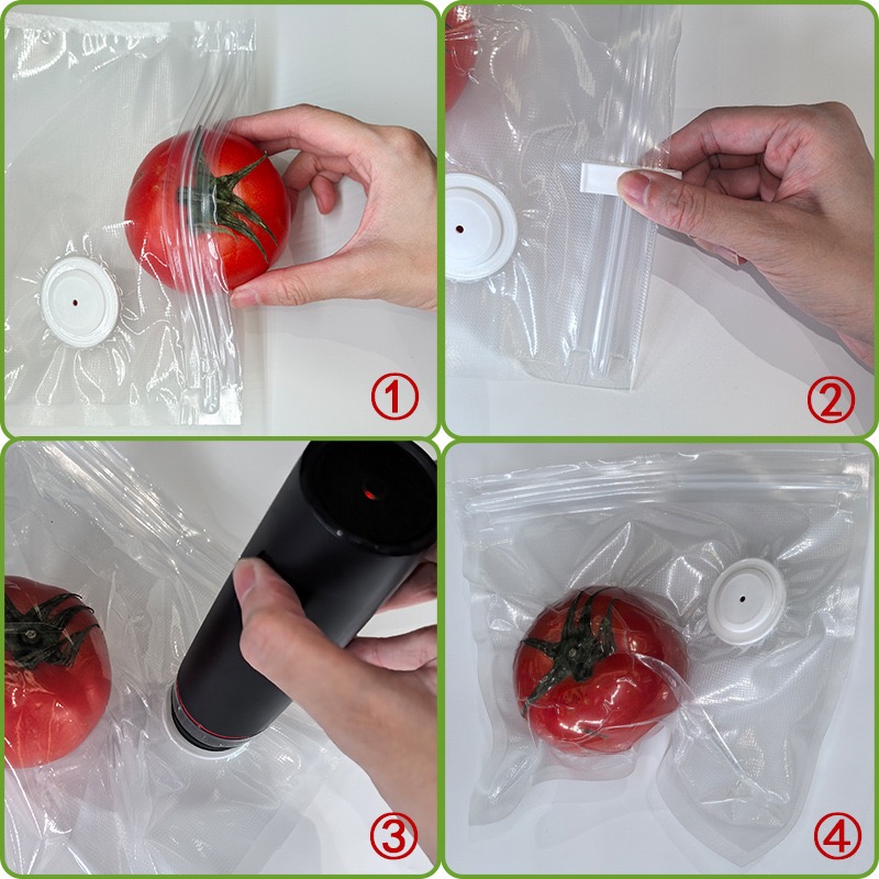 새로운 재사용 가능한 진공 저장 백 주방 채소 과일 포 - Meal Prep Vacuum Seal 리뷰 및 가격