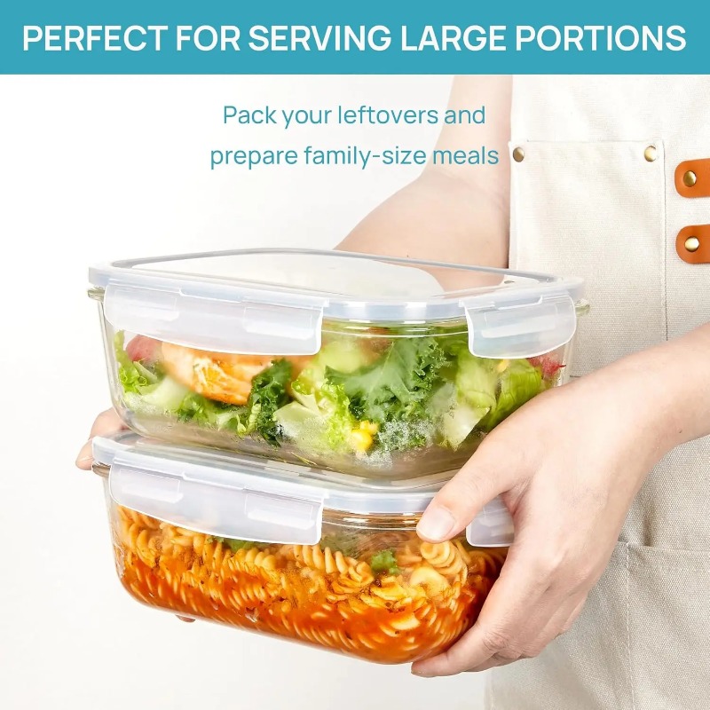 18팩 유리 식품 보관 용기 세트(밀폐 뚜껑 포함) 누 - Meal Prep Kit 리뷰 및 가격